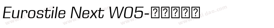 Eurostile Next W05字体转换